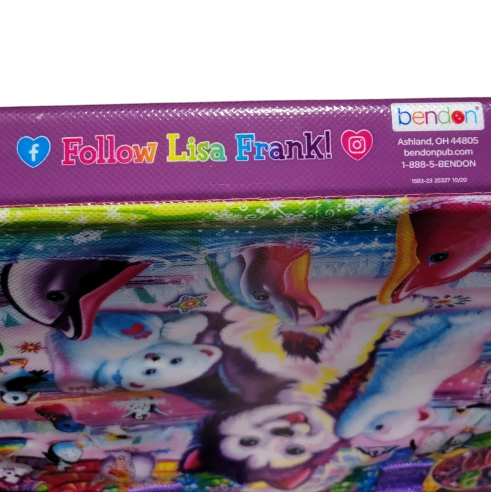 LISA FRANK Tikanni Trifold Portfolio Binder Carrying Case